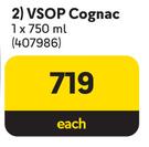 Bisquit & Dubouche VSOP Cognac-750ml Each