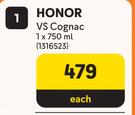 Honor VS Cognac-750ml Each