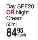 Johnson's Day SPF20 Or Night Cream-50ml Each