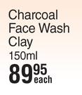 Cuticura Pimple Rescue Charcoal Face Wash Clay-150ml Each
