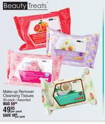 Beauty Treats Make Up Remover Cleansing Tissues 30 Pack Assorted-Per Pack