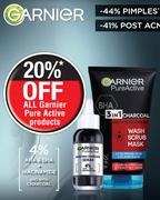 Garnier Pure Active AHA + BHA Charcoal Serum-30ml