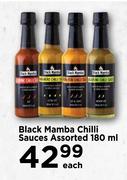 Black Mamba Chilli Sauces Assorted-180ml Each