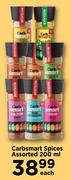 Carbsmart Spices Assorted-200ml Each