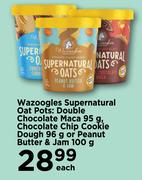 Wazoogles Supernatural Oat Pots: Double Chocolate Maca 95g-Each