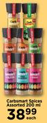 Carbsmart Spices Assorted-200ml Each
