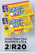 Clover Snack Pack Assorted-For 2 x 6 x 50g
