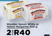 Wooden Spoon White Or Yellow Margarrine-For 2 x 500g