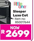 Little One Sleeper Luxe Cot