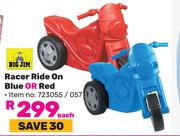Big Jim Racer Ride On (Blue Or Red)-Each