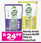 Handy Andy Cream Refill Assorted-750ml Each