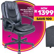 Parker Mid Back Office Chair (Black)