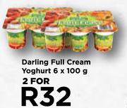 Darling Full Cream Yoghurt-For 2 x 6 x 100g