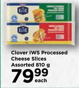 Clover IWS Processed Cheese Slices Assorted-810g Each