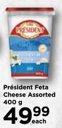 President Feta Cheese Assorted-400g Each
