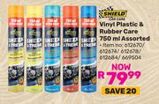 Shield Vinyl Plastic & Rubber Care Assorted 612670/612674/612678/612684/669504-750ml