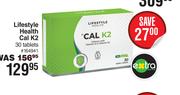 Lifestyle Health Cal K2 30 Tablets 164941