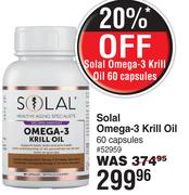 Solal Omega-3 Krill Oil 60 Capsules 52959