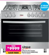 Univa 5 Burner Gas Cooker Electric Oven UGE19SI