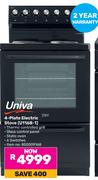 Univa 4 Plate Electric Stove U116B-1