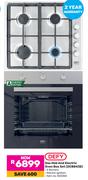 Defy Gas Hob And Electric Oven Box Set DCB843E