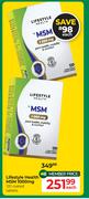 Lifestyle Health MSM 1000mg 120 Coated Tablets