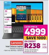Lenovo Intel Celeron Laptop