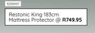 Restonic King 183cm Mattress Protector 10319117