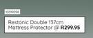 Restonic Double 137cm Mattress Protector 10319098