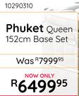 Sealy Phuket Queen 152cm Base Set 10290310 Free Sleepmasters 2 Pack Hollowfibre Pillow Set