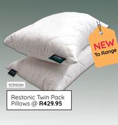 Restonic Twin pack Pillows 10319081