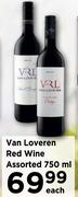 Van Loveren Red Wine Assorted-750ml Each