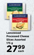  Lancewood Processed Cheese Slices Assorte-175g Each