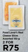Food Lover's Real Cheese Slices Assorted-For 2 x 150g
