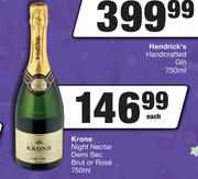 Krone Night Nectar Demi Sec Brut Or Rose-750ml Each