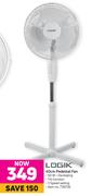 Logik 40cm Pedestal Fan