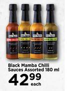Black Mamba Chilli Sauces Assorted-180ml Each