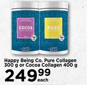 Happy Being Co. Pure Collagen 300g Or Cocoa Collagen 400g-Each