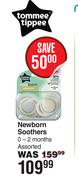 Tommee Tippee Newborn Soothers 0-2 Months Assorted