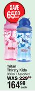 Nuby Tritan Thirsty Kids Assorted-360ml Each