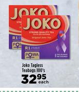 Joko Tagless Teabags-100's Pack Each