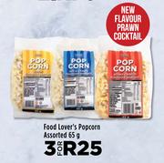 Food Lover's Popcorn Assorted-For 3 x 65g