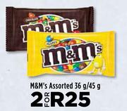 M&M's Assorted-For 2 x 36g/45g