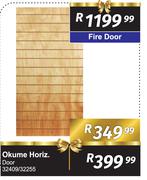 Okume Horiz Door 32409/32255