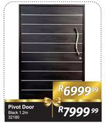 Pivot Door Black 1.2m 32180