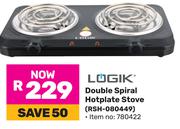 Logik Double Spiral Hotplate Stove RSH-080449