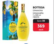 Bottega Limoncino Limoncello-500ml Each