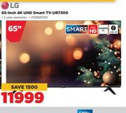 LG 65" 4K UHD Smart TV UR7300
