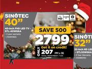 Sinotec 40 Inch FHD LED TV STL-40WG6A