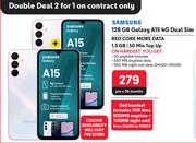 Samsung Galaxy A15 4G-On 1.3GB Red Core More Data